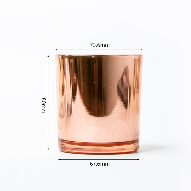 measurements of a electroplated decorative jars for candles 01