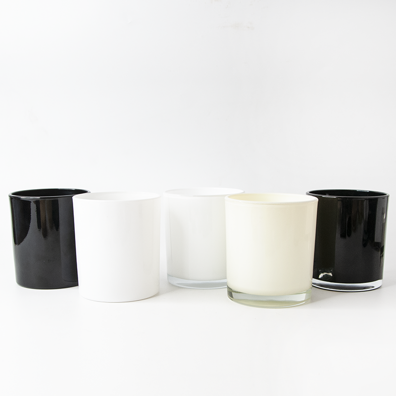four decorative candle jar with wooden lid 01