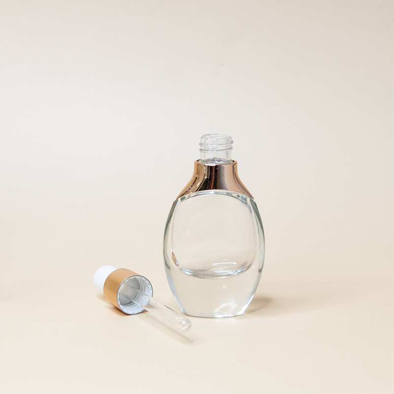 luxury glass serum bottle