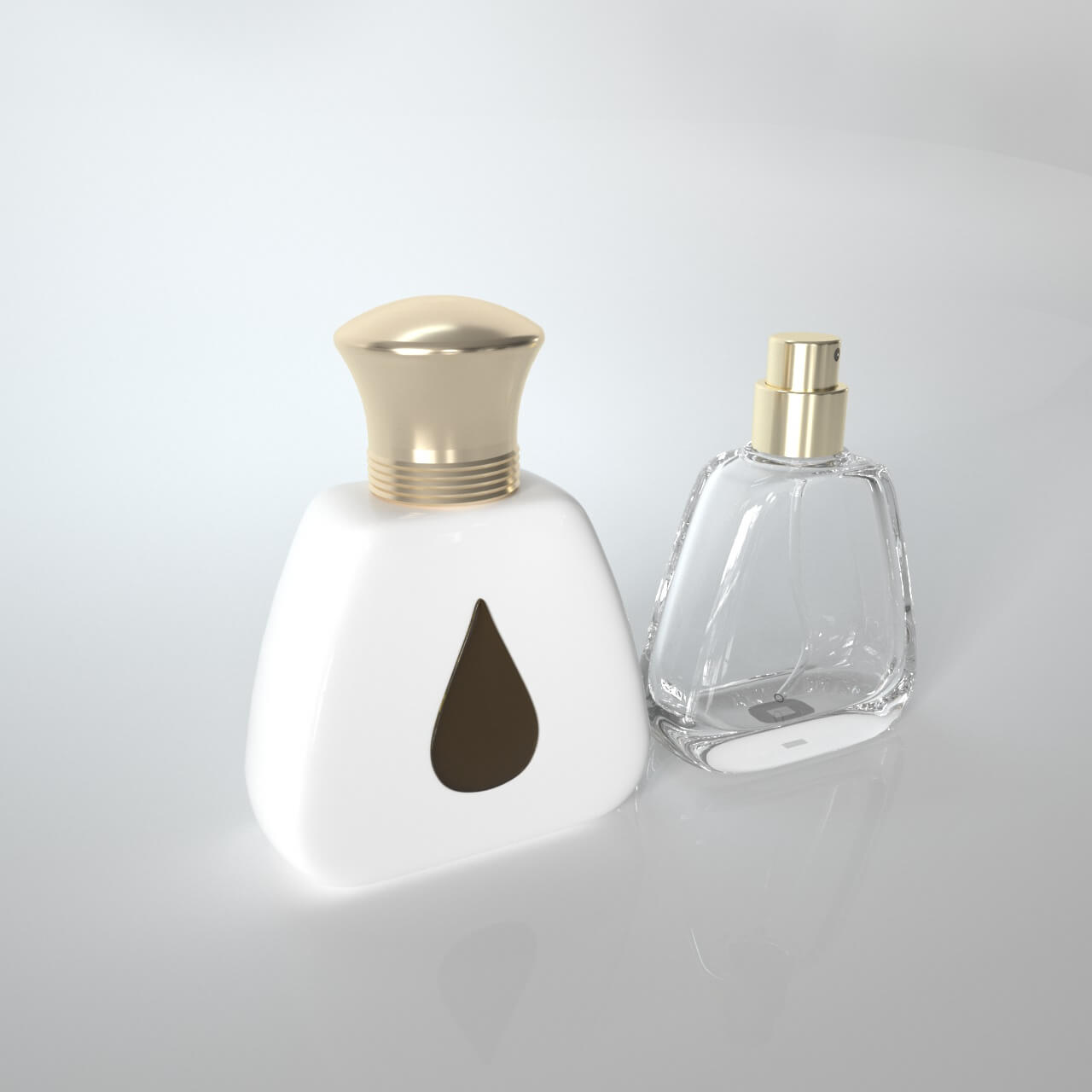 Drop shape perfume bottle (2)