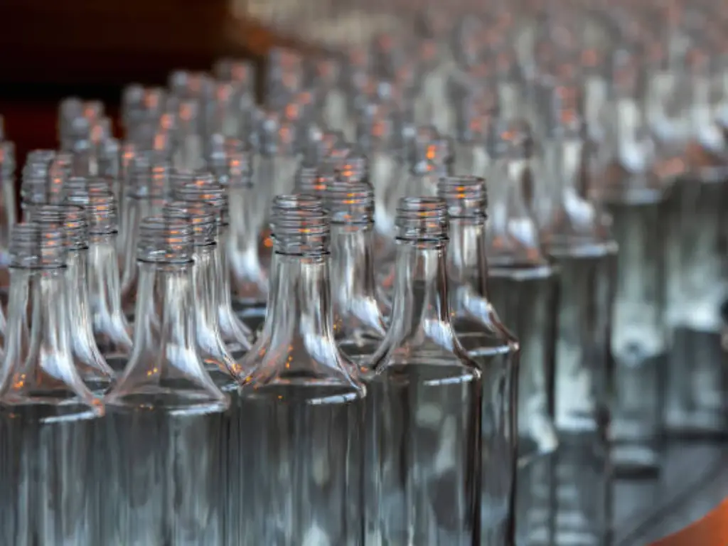 glass bottles