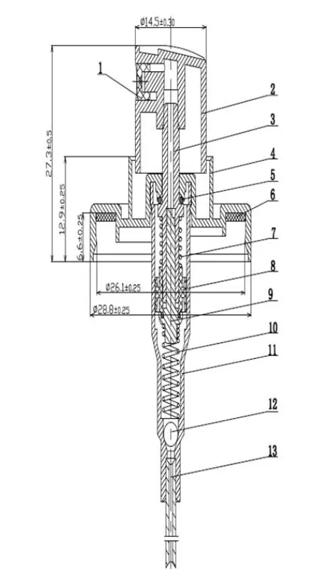 Manufacturing process of perfume pumps 2