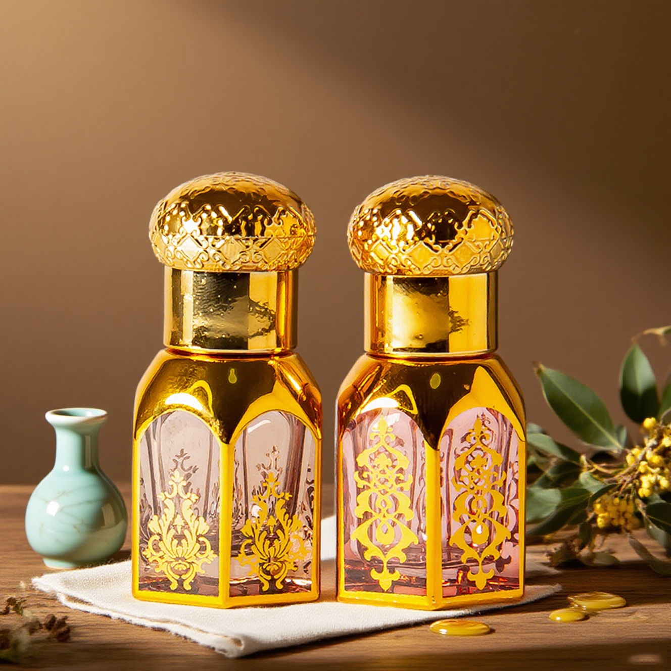 3ml・6ml ゴールデンエッセンシャルロールオンボトル アラブ香水用