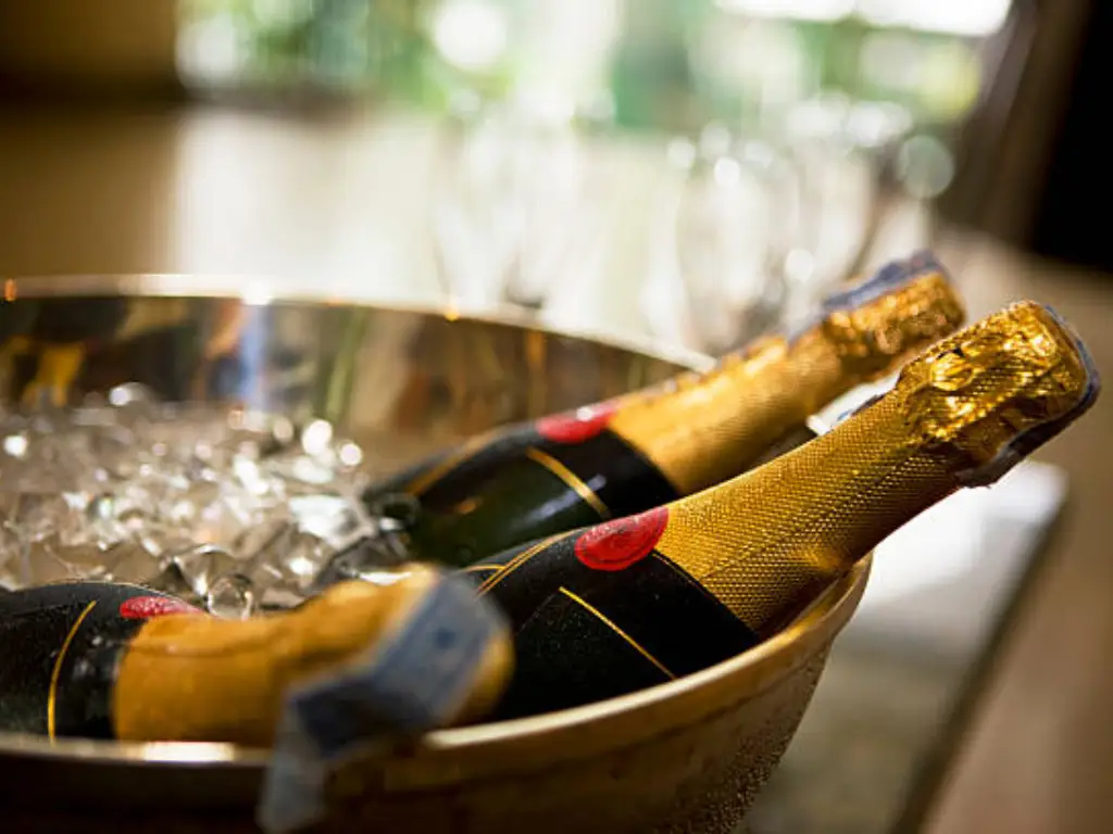 champagne bottle