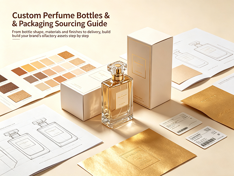 Custom perfume bottle decoration samples with spraying and screen printing