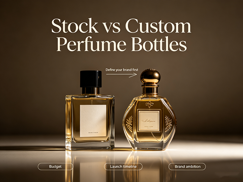 Custom perfume bottle mold development from drawing to glass sample