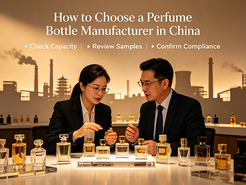 Perfume bottle manufacturer in China producing custom glass fragrance bottles
