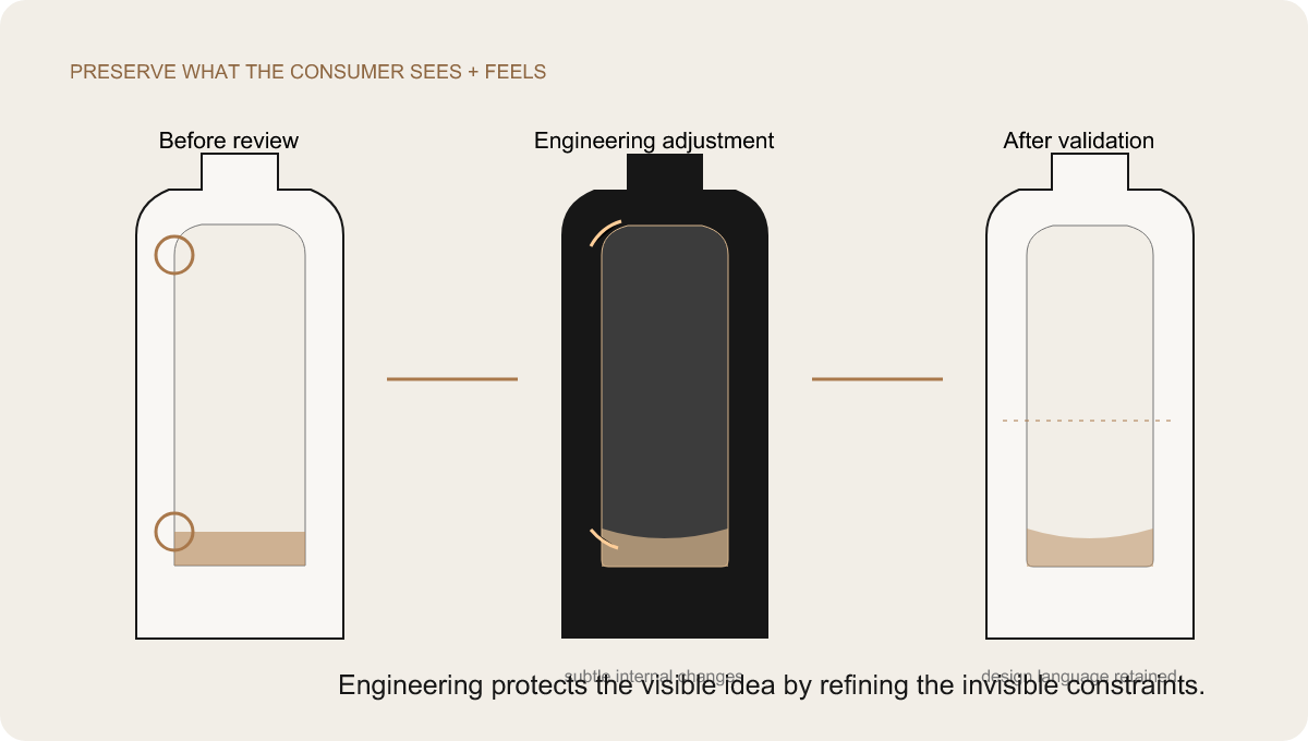 design preserving perfume bottle engineering