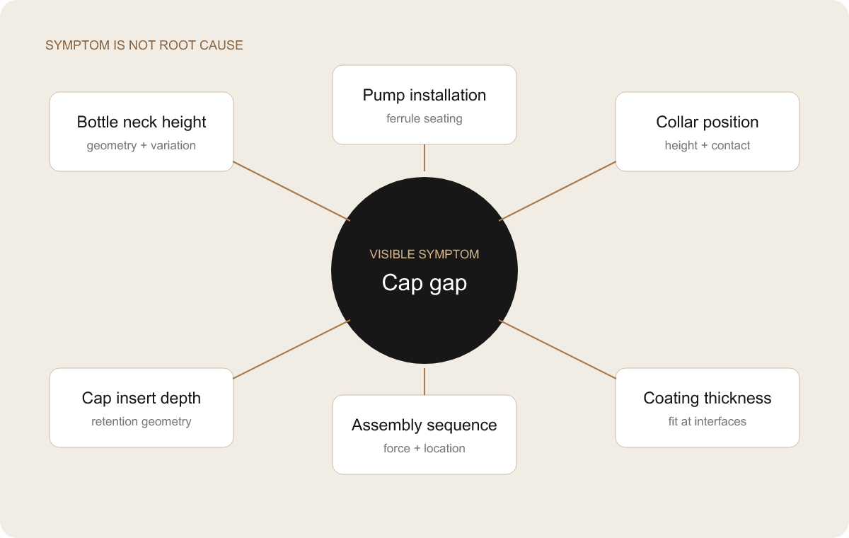 perfume packaging root cause map