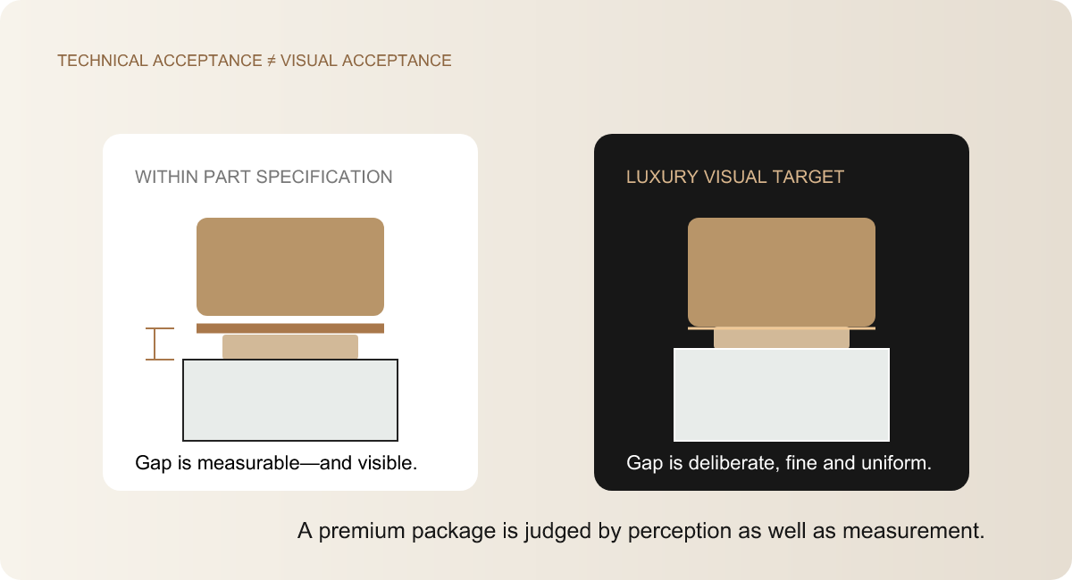 technical vs visual tolerance