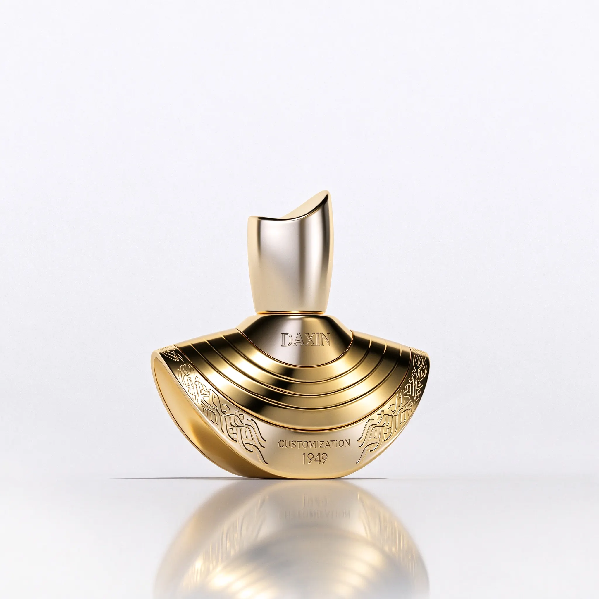 Fan shaped perfume glass bottle (1)