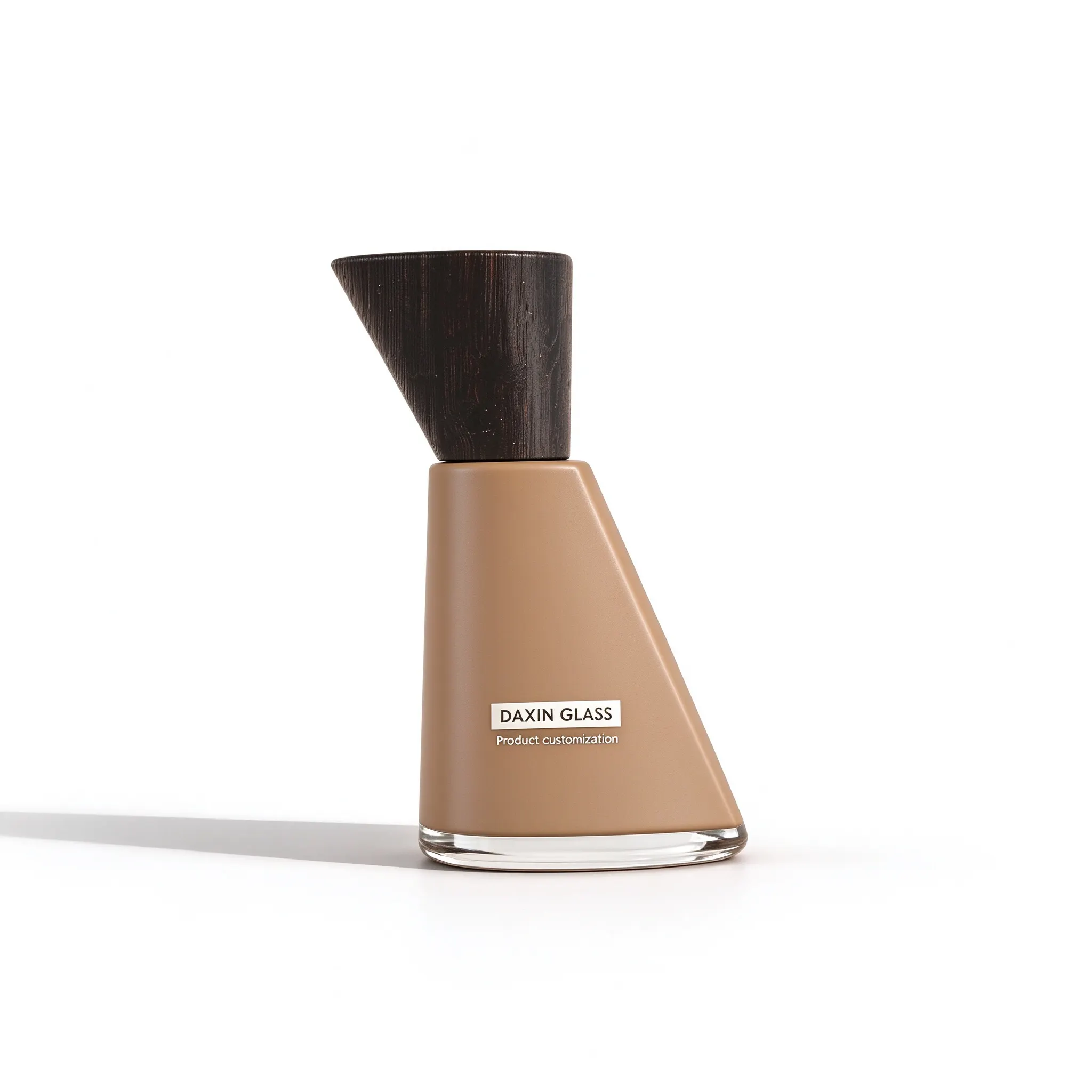 Triangular pyramid glass perfume bottle (2)