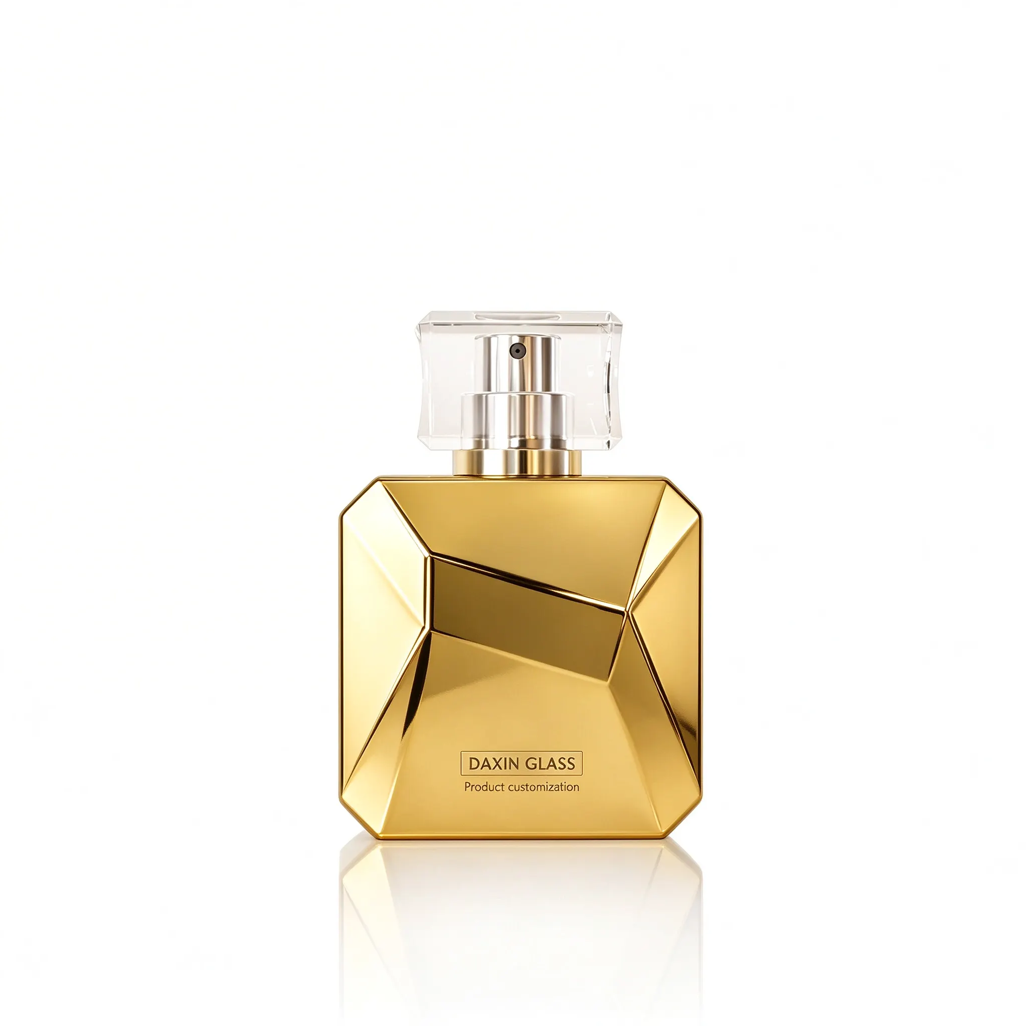 unique square glass perfume bottle (1)