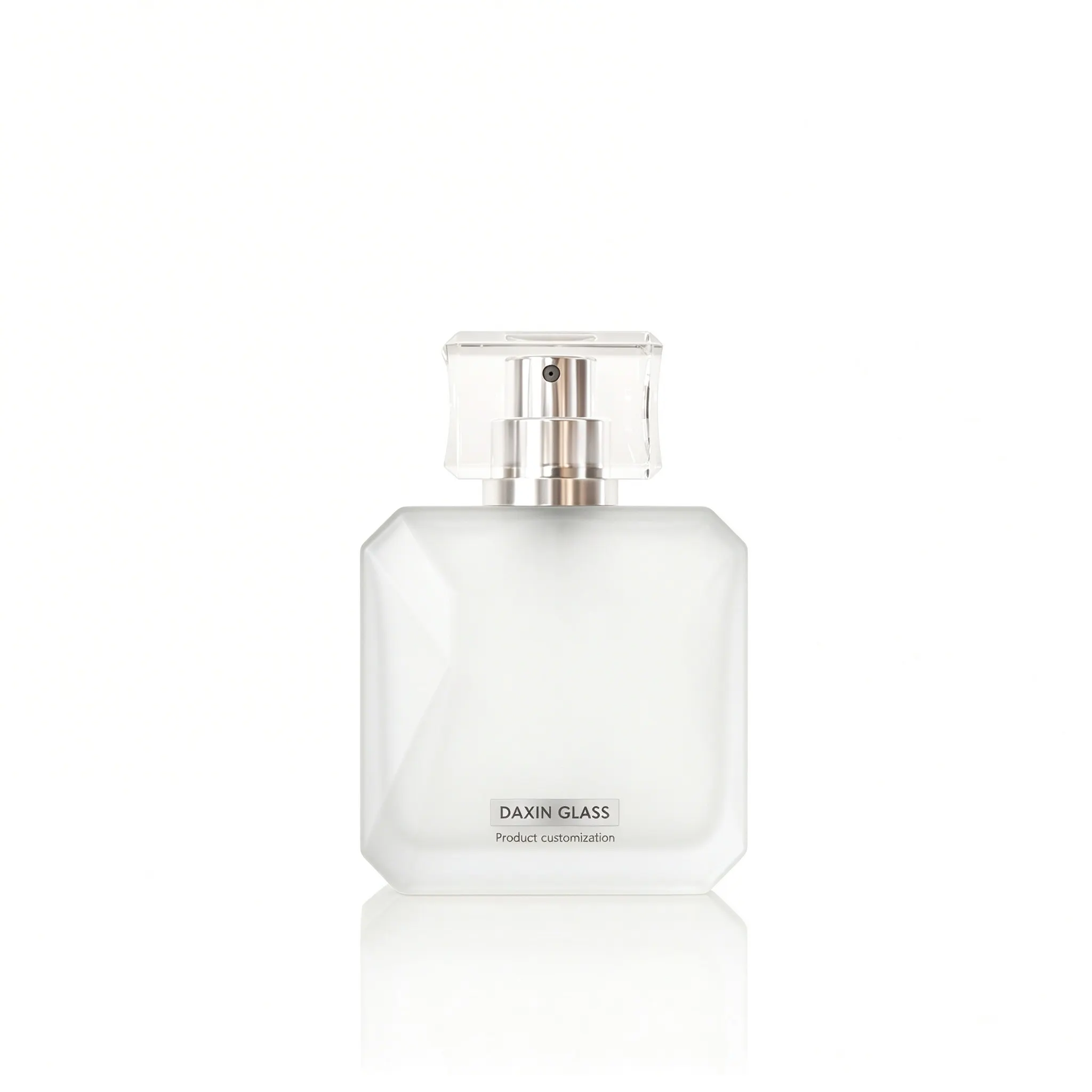 unique square glass perfume bottle (3)